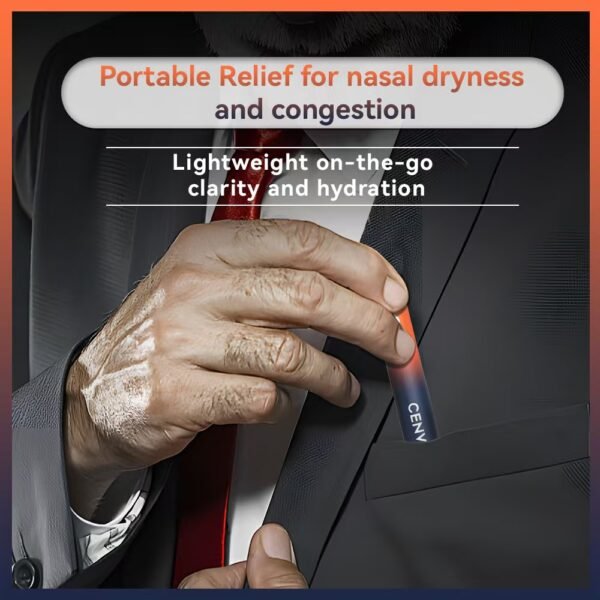 CENVO Herbal Nasal Inhaler – Natural Energy Boost & Focus Aid | Relieves Dizziness, Fatigue, Nasal Congestion - 图片 4